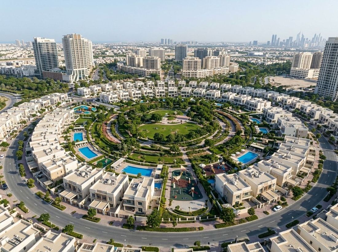 Parki, baseny i place zabaw w Jumeirah Village Circle