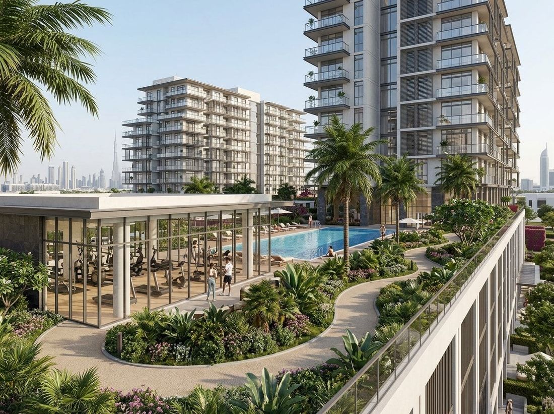 Zielona strefa wellness z basenem w The Haven III