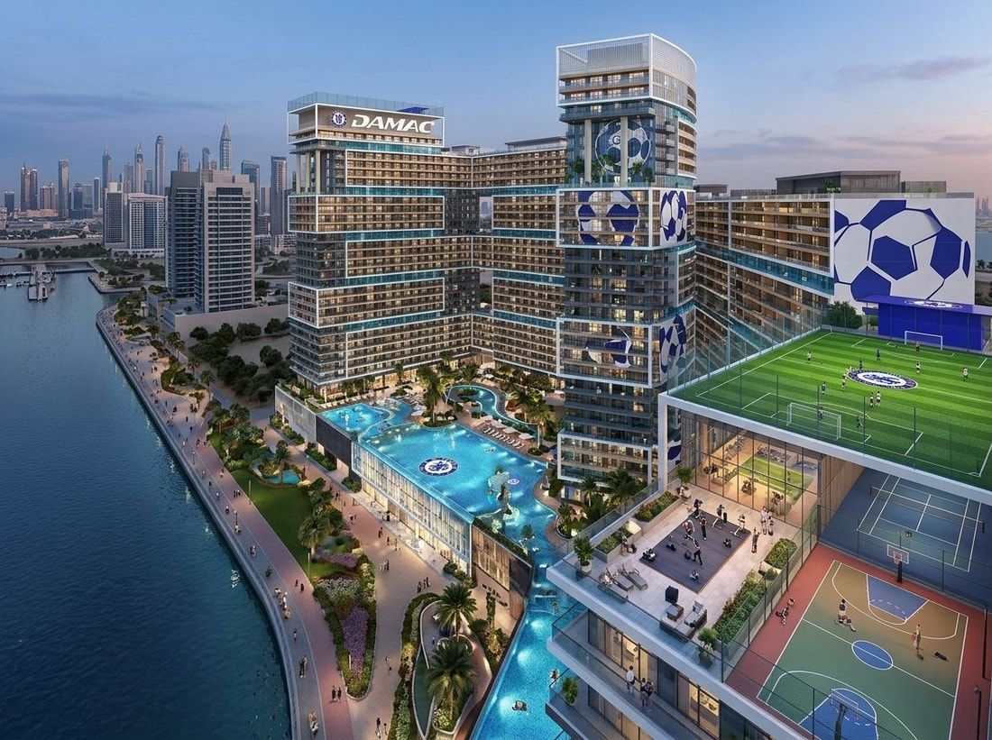 Promenada, baseny i strefy sportu przy Chelsea Residences