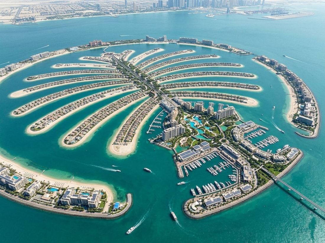 Plaże, mariny i zielone promenady na Palm Jebel Ali