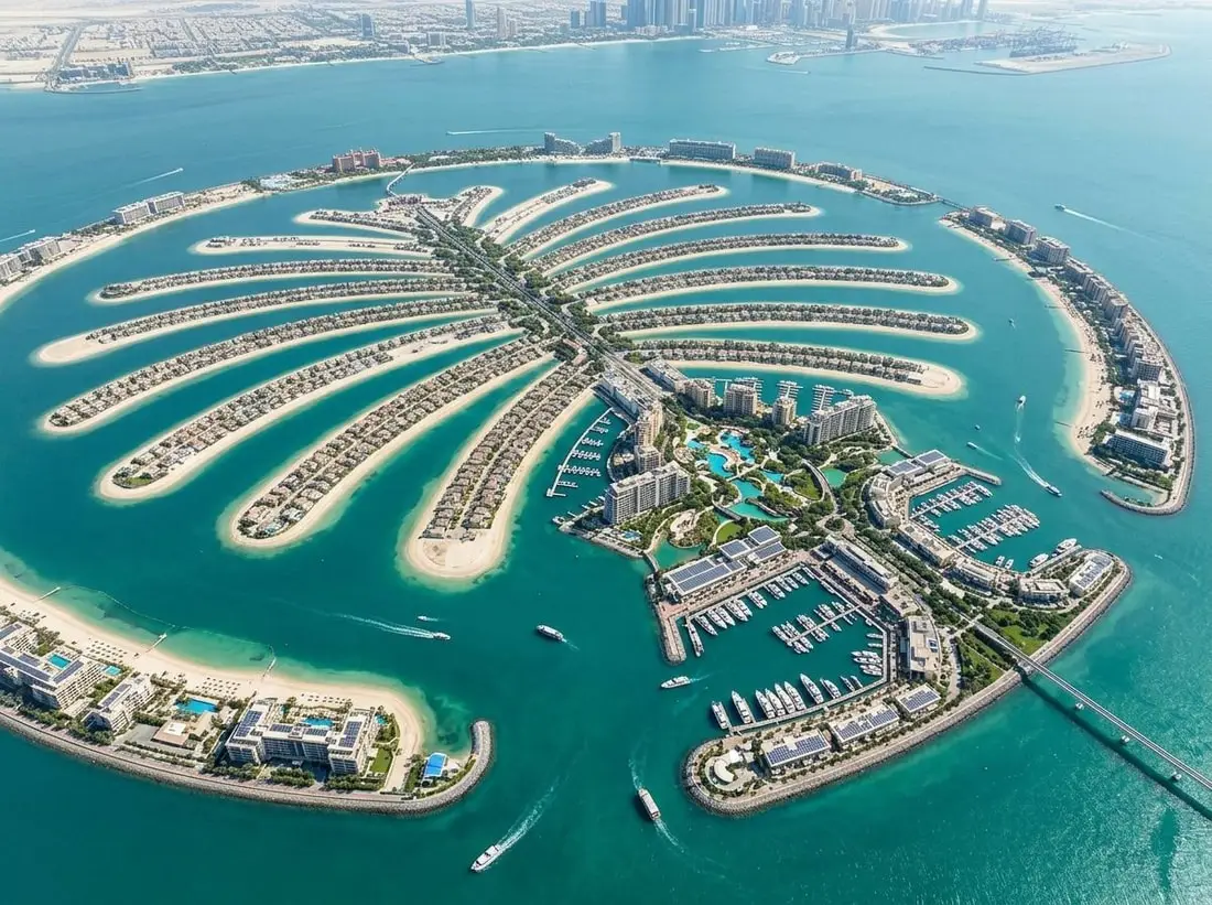 Plaże, mariny i zielone promenady na Palm Jebel Ali