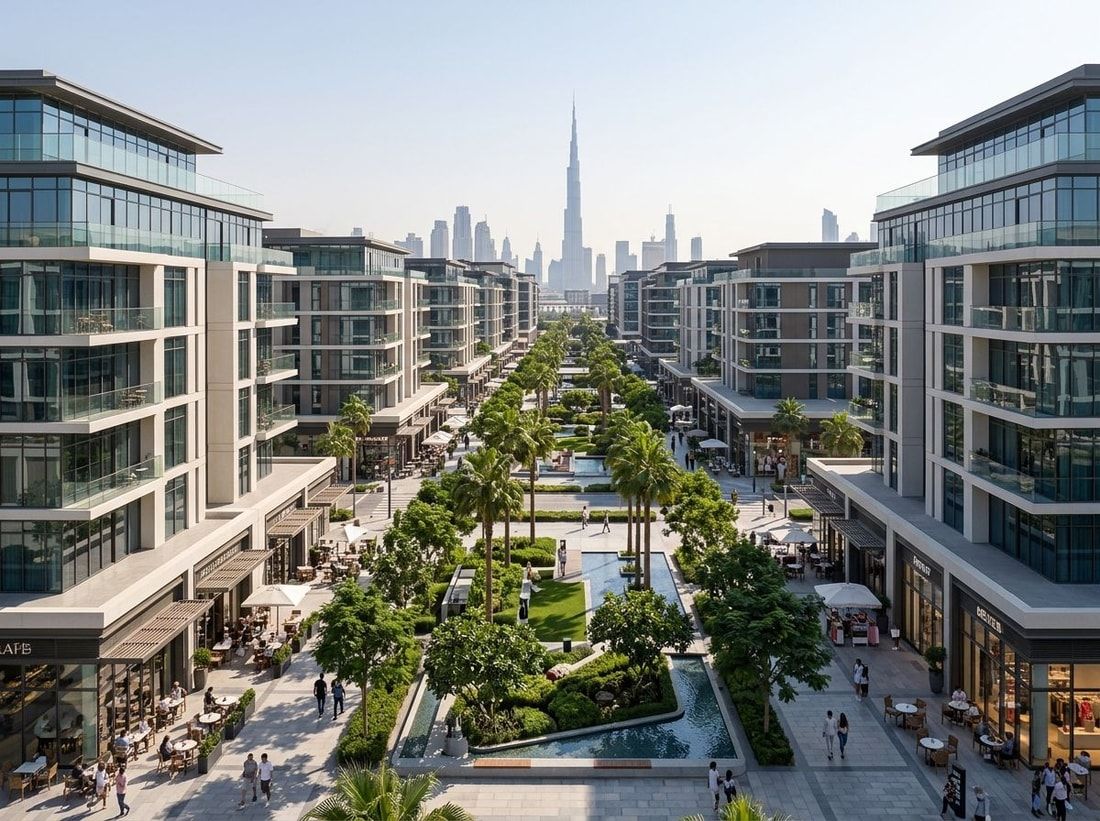 Bulwary, kawiarnie i zielone place w City Walk