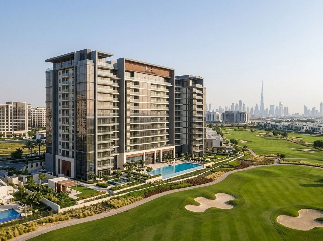 Dizajnerski budynek nad polem golfowym w Dubai Hills, Ellington House