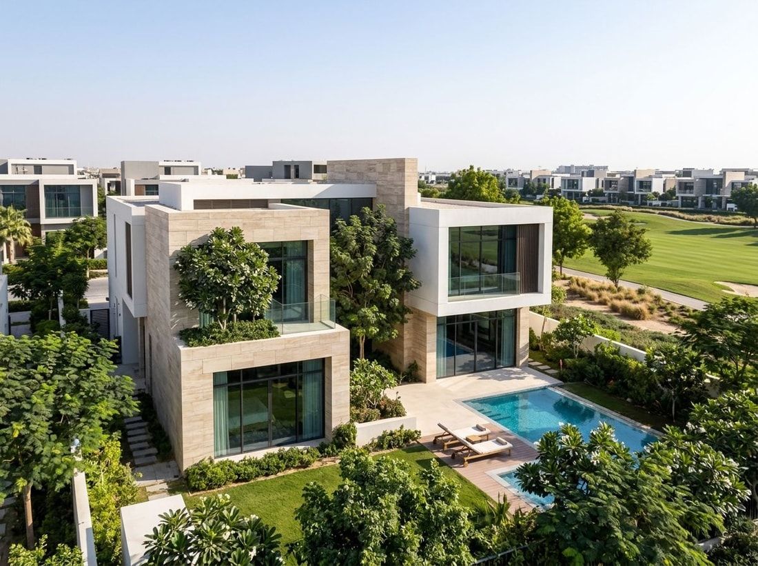 Nowoczesna luksusowa willa Jouri Hills w Jumeirah Golf Estates