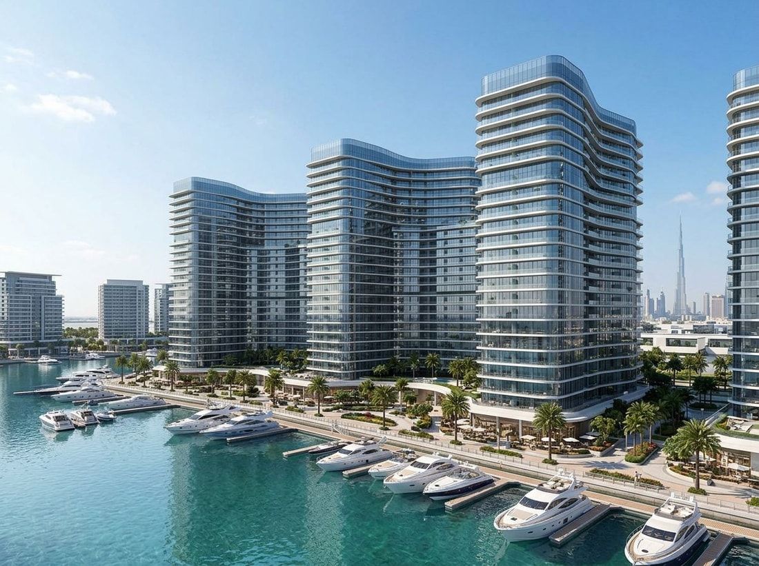 Nadmorskie wieże mieszkalne Chelsea Residences w Maritime City