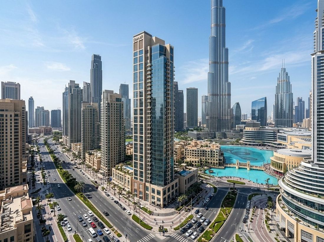 Wieża mieszkalna w Downtown Dubai w pobliżu Burj Khalifa