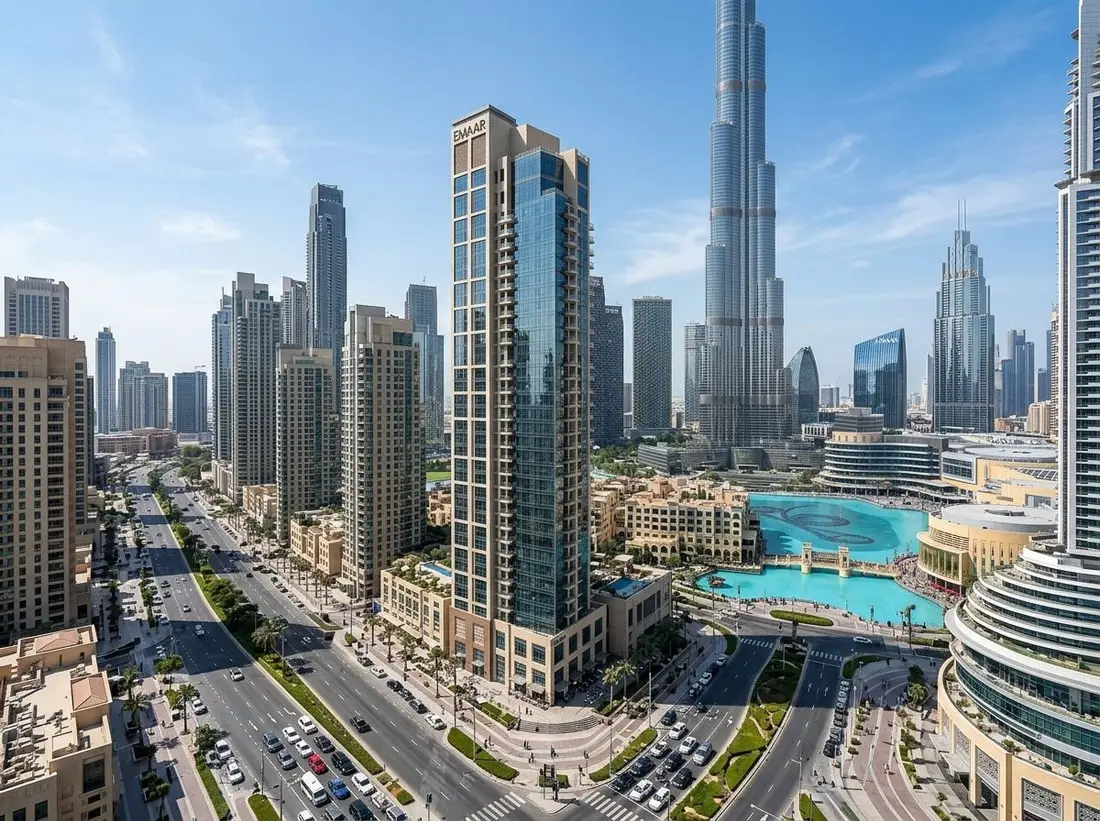Wieża mieszkalna w Downtown Dubai w pobliżu Burj Khalifa