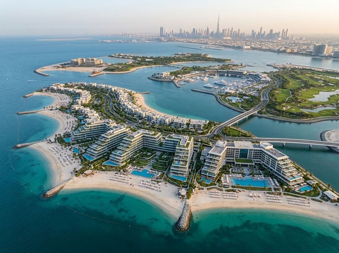 Nadmorskie rezydencje i kurorty na Dubai Islands