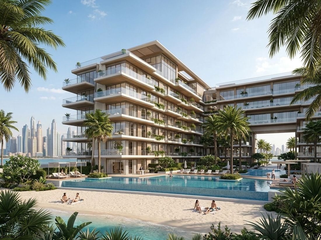 Elegancki, dizajnerski budynek nad plażą na Palm Jumeirah, Ellington Beach House