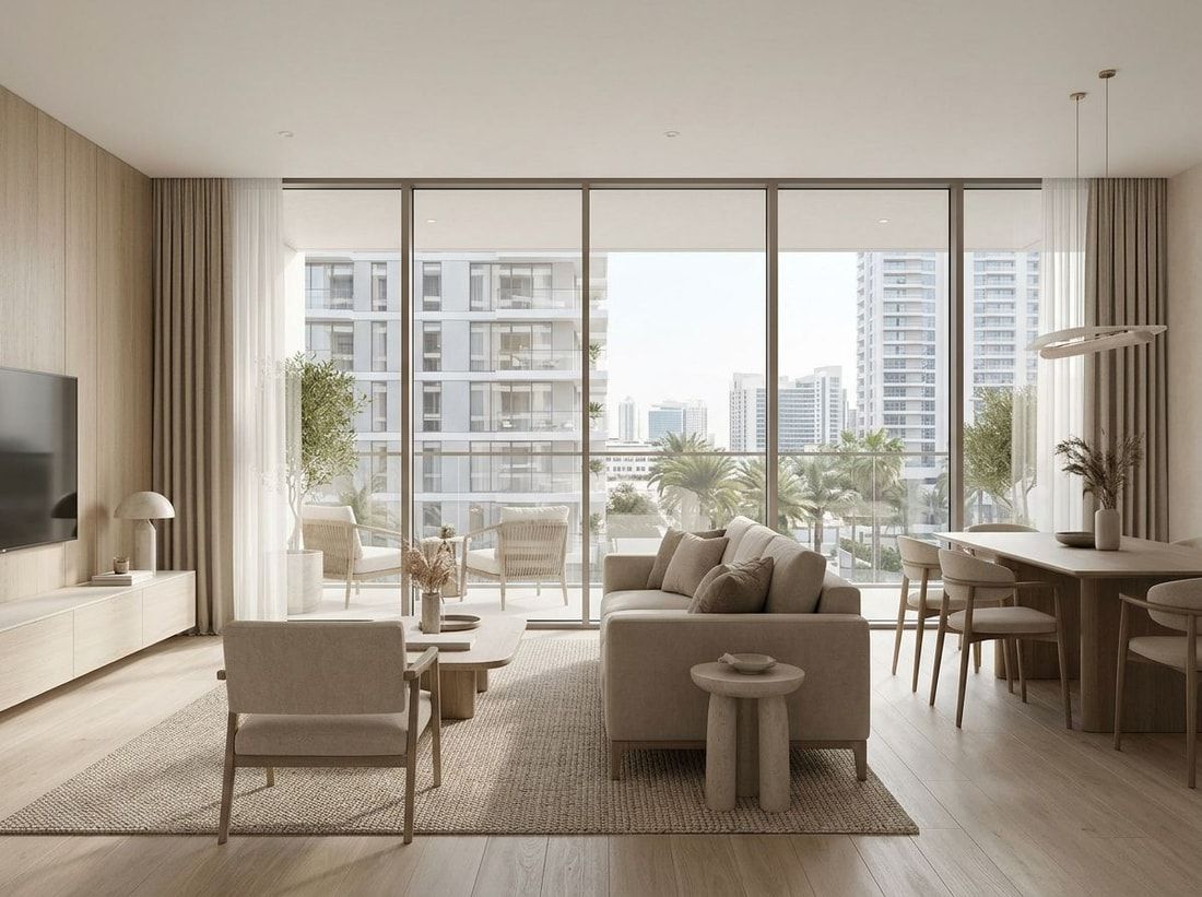Wyciszone spa-owe wnętrze apartamentu w Vitality Residence
