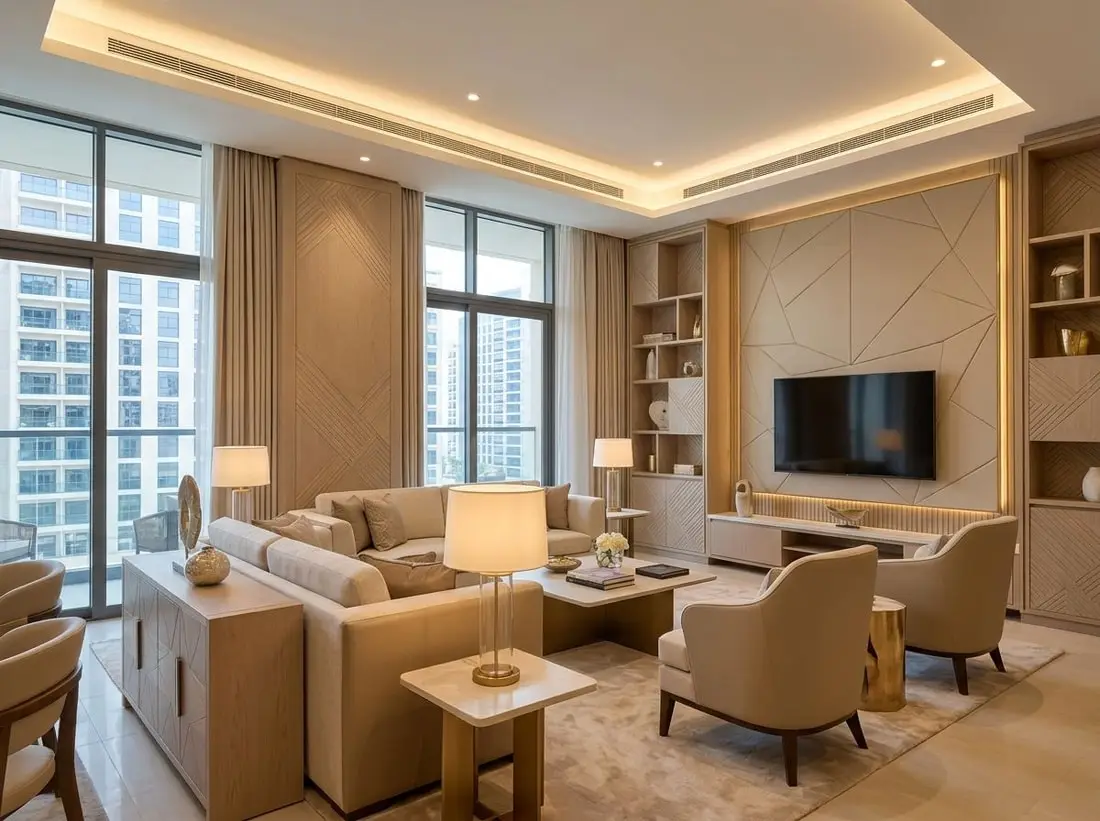 Salon apartamentu w Genesis by Meraki