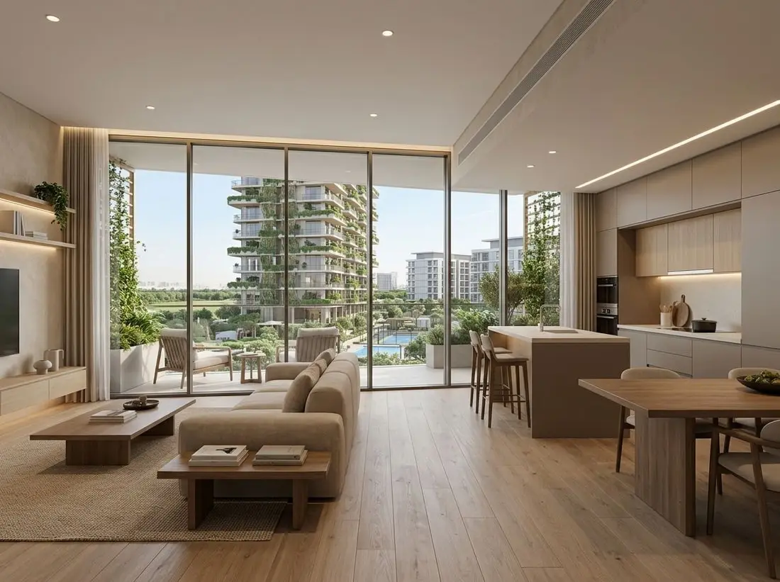 Nowoczesne wnętrze apartamentu w Nirvana Residences