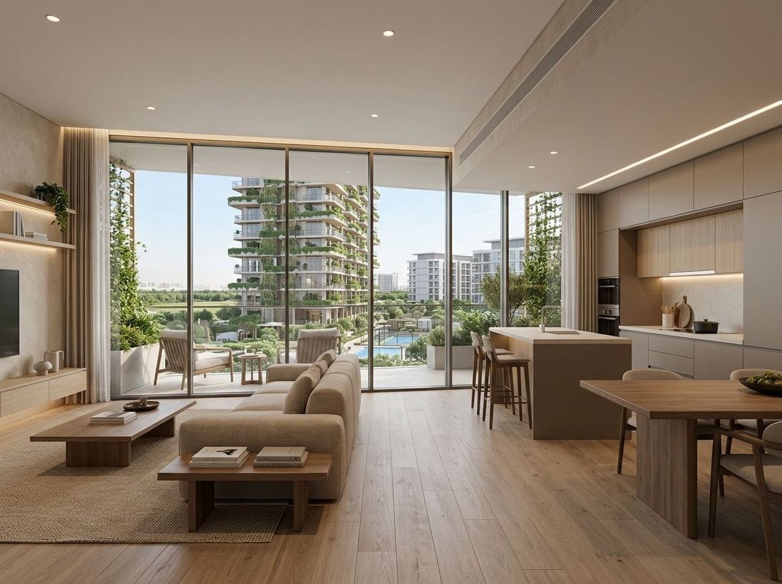 Nowoczesne wnętrze apartamentu w Nirvana Residences