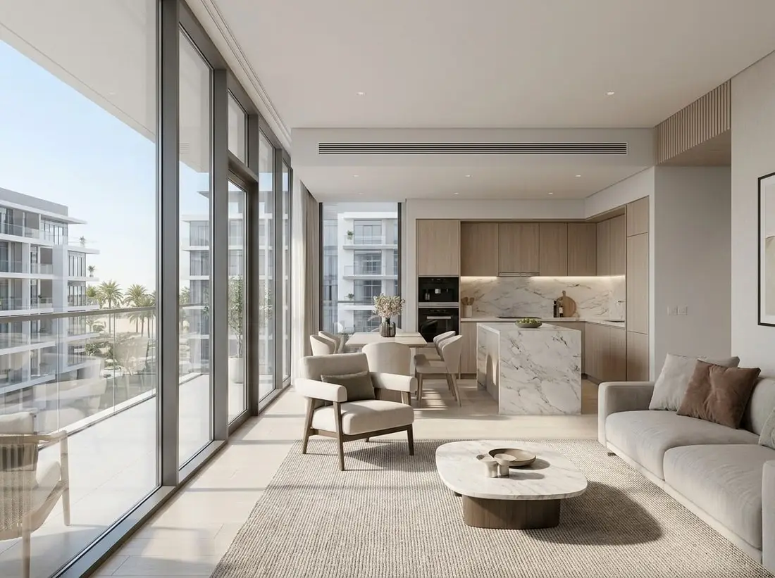 Nowoczesne wnętrze apartamentu w Eden 2 by Meraki