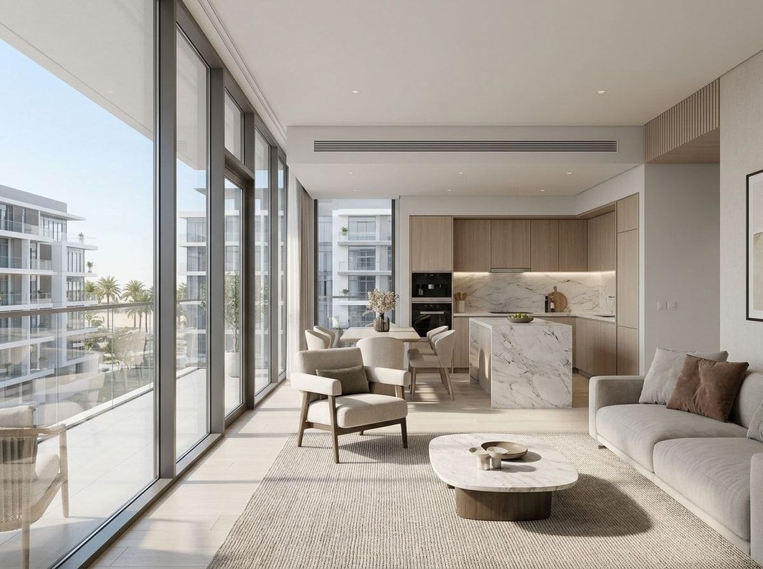 Nowoczesne wnętrze apartamentu w Eden 2 by Meraki