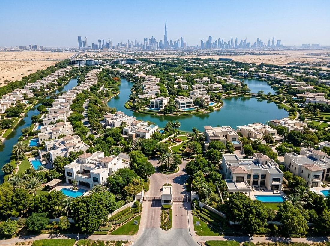 Osiedle willowe The Residences z ogrodami i jeziorami Al Barari