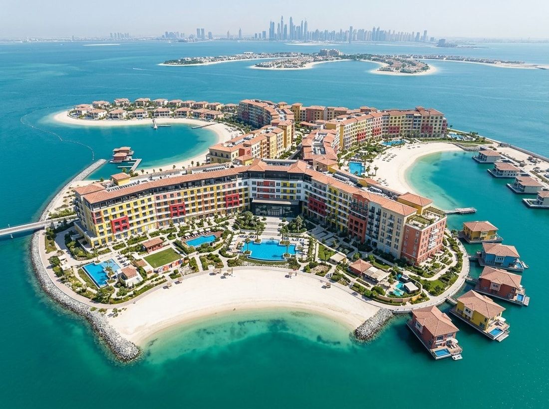 Lotniczy plan hotelu Portofino na wyspie Main Europe